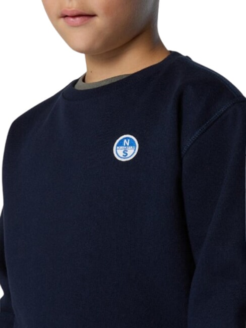 CORE Felpa unisex in cotone organico navy blue - Felpe Bambini