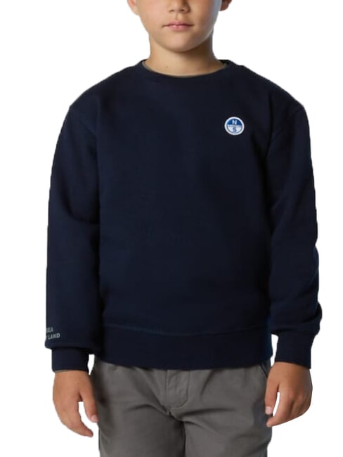 CORE Felpa unisex in cotone organico navy blue - Felpe Bambini