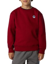 NORTH SAILS CORE Felpa unisex in cotone organico red dahlia - Felpe Bambini - 2