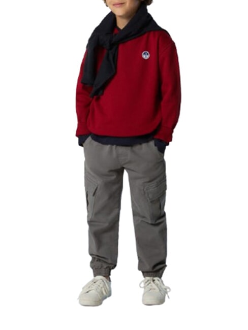 CORE Felpa unisex in cotone organico red dahlia - Felpe Bambini