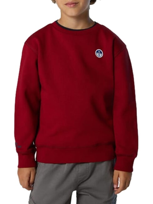 CORE Felpa unisex in cotone organico red dahlia - Felpe Bambini