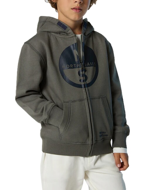 CORE Felpa unisex con cappuccio city grey - Felpe Bambini