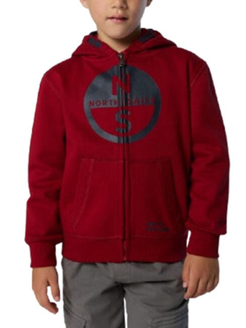 CORE Felpa unisex con cappuccio red dahlia - Felpe Bambini