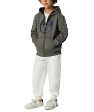 NORTH SAILS CORE Felpa unisex con cappuccio city grey - Felpe - 5