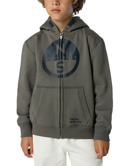 CORE Felpa unisex con cappuccio city grey - Felpe Bambini