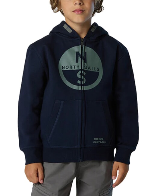 CORE Felpa unisex con cappuccio navy blue - Felpe Bambini