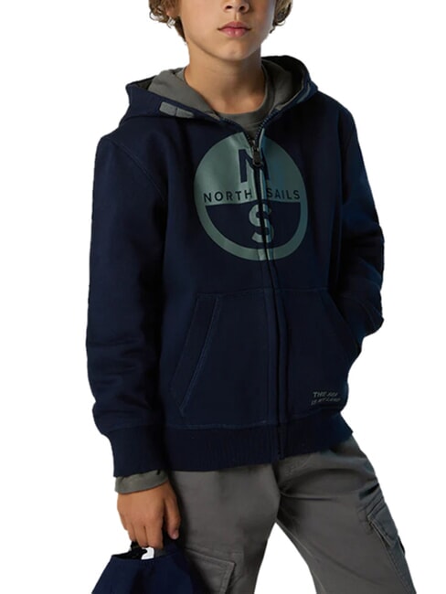 CORE Felpa unisex con cappuccio navy blue - Felpe Bambini