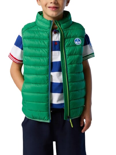 EXPLORER Piumino smanicato unisex green bee - Giacche Bambini