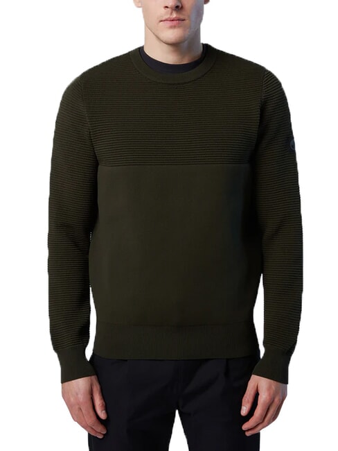 KNITTED Maglione a girocollo forest green - Maglie Uomo