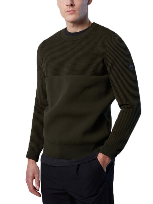 KNITTED Maglione a girocollo forest green - Maglie Uomo