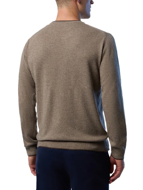 N|S Maglione a girocollo walnut melange - Maglie Uomo