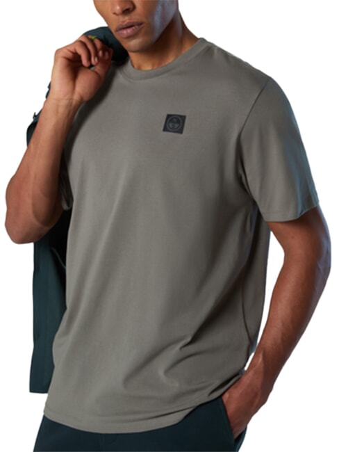 NORTH TECH Maglietta 100% cotone city grey - T-shirt Uomo