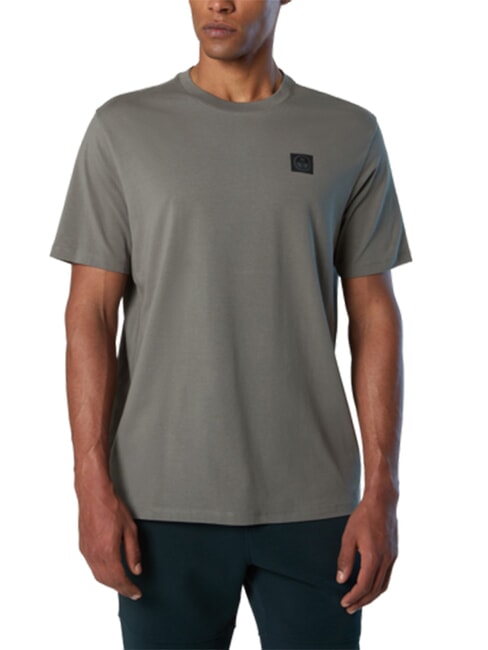 NORTH TECH Maglietta 100% cotone city grey - T-shirt Uomo