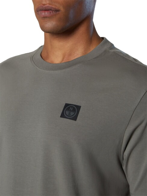 NORTH TECH Maglietta 100% cotone city grey - T-shirt Uomo