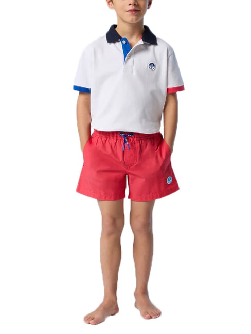 BASIC Boxer mare in stile volley psyco red - Costumi da bagno Bambini