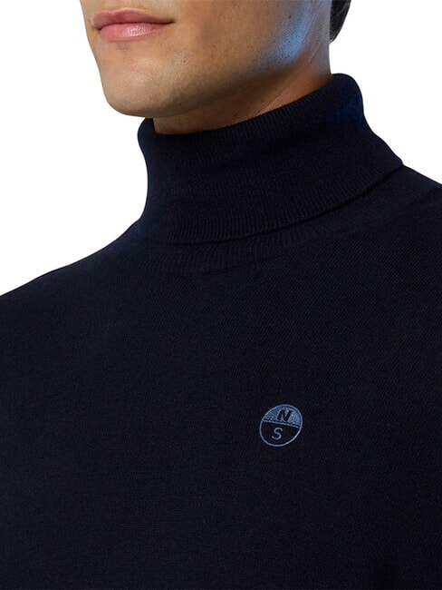 CORE Maglione a collo alto navy blue - Maglie Uomo