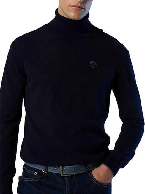 CORE Maglione a collo alto navy blue - Maglie Uomo