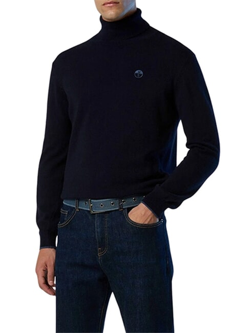 CORE Maglione a collo alto navy blue - Maglie Uomo