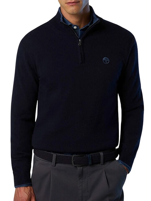 CORE Maglione con mezza zip navy blue - Maglie Uomo