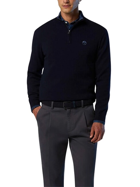 CORE Maglione con mezza zip navy blue - Maglie Uomo