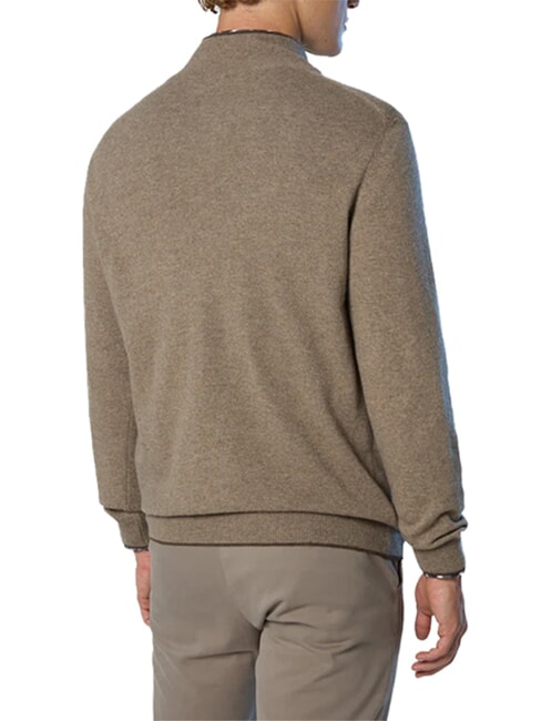CORE Maglione con mezza zip fossil melange - Maglie Uomo