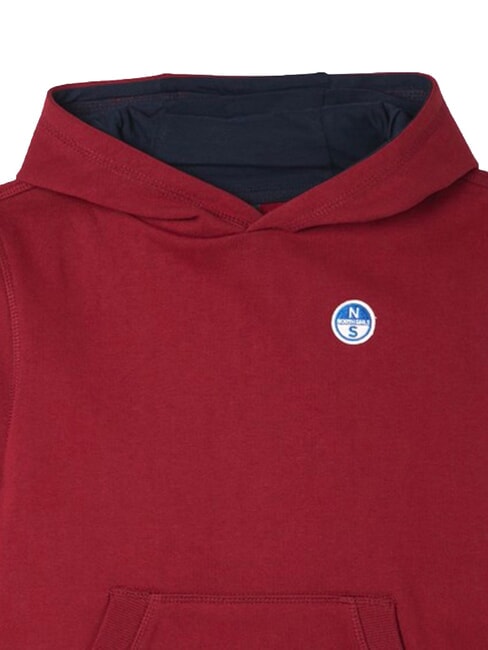CORE  Felpa con cappuccio red dahlia - Felpe Bambini