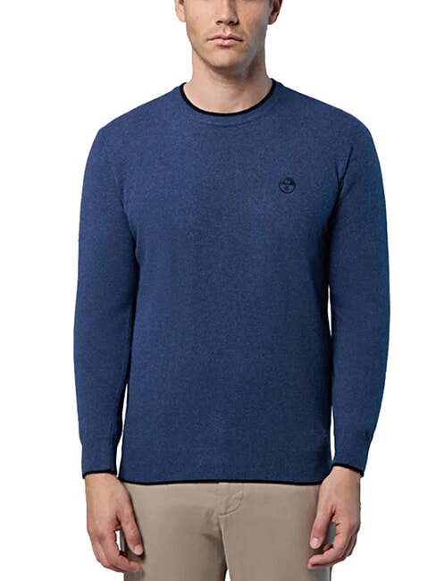 N|S Maglione a girocollo china blue melange - Maglie Uomo