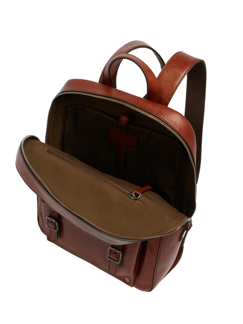 GALILEO Zaino porta PC 13", in pelle Marrone/Rutenio                - Zaini Scuola & Tempo Libero