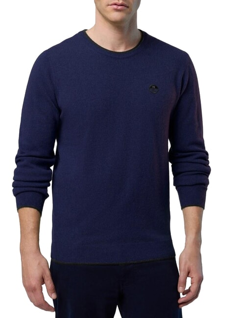N|S Maglione a girocollo blue print - Maglie Uomo