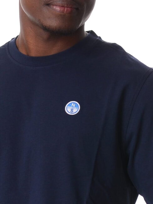 BOLLO T-shirt in cotone navy blue - T-shirt Uomo