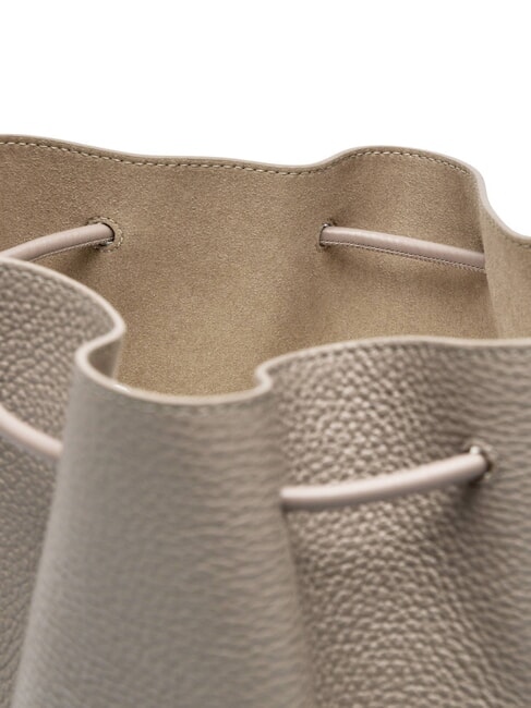 CAMPIONARIO - SFERA Borsa a secchiello in pelle stucco gray - Borse Donna