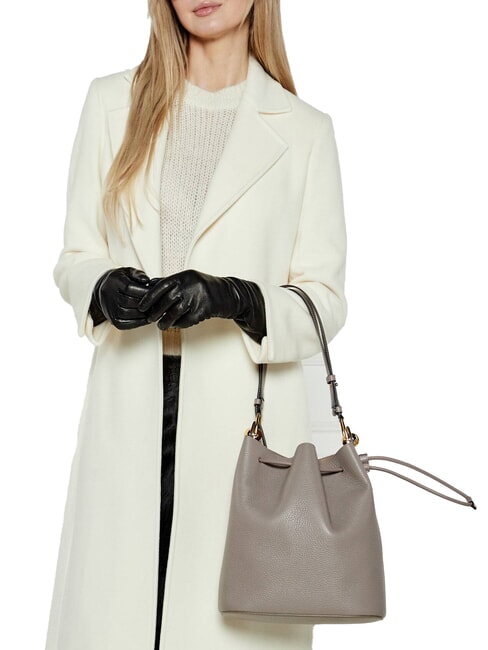 CAMPIONARIO - SFERA Borsa a secchiello in pelle stucco gray - Borse Donna