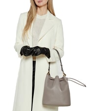 FURLA CAMPIONARIO - SFERA Borsa a secchiello in pelle stucco gray - Borse Donna - 5