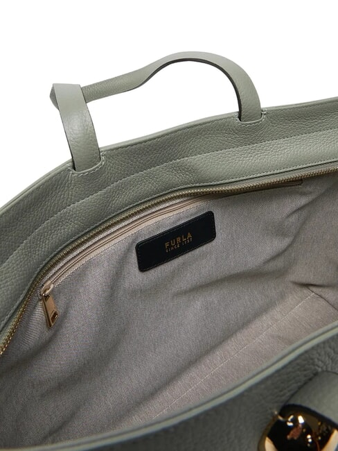 SFERA Shopping Bag in pelle agaveb - Borse Donna