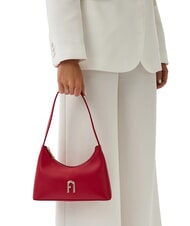 FURLA DIAMANTE  Borsa a spalla, in pelle rosso veneziano - Borse Donna - 5