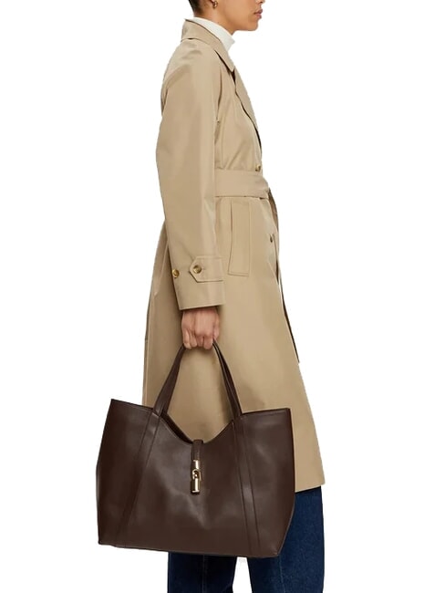 CAMPIONARIO - GOCCIA  Shopper in pelle cioccolato - Borse Donna