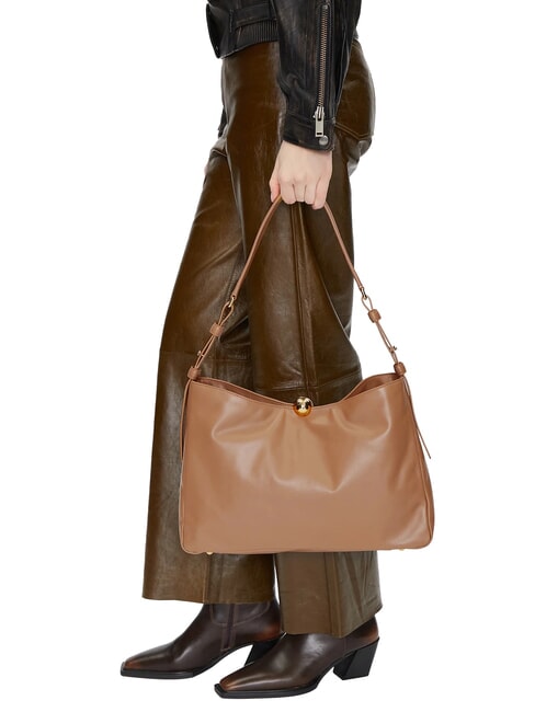 SFERA SOFT L Borsa a spalla, in pelle deserto - Borse Donna