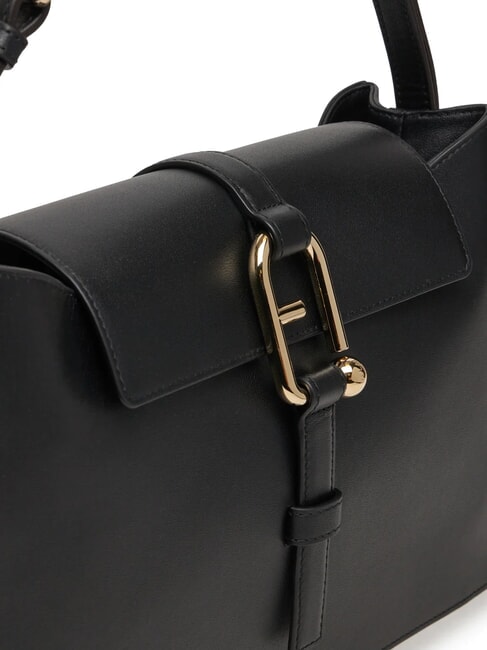 NUVOLA  Borsa semirigida in pelle Nero - Borse Donna