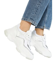 FURLA CAMPIONARIO - WONDERLACE UP Sneakers Donna talco h+color argento - Scarpe Donna - 8