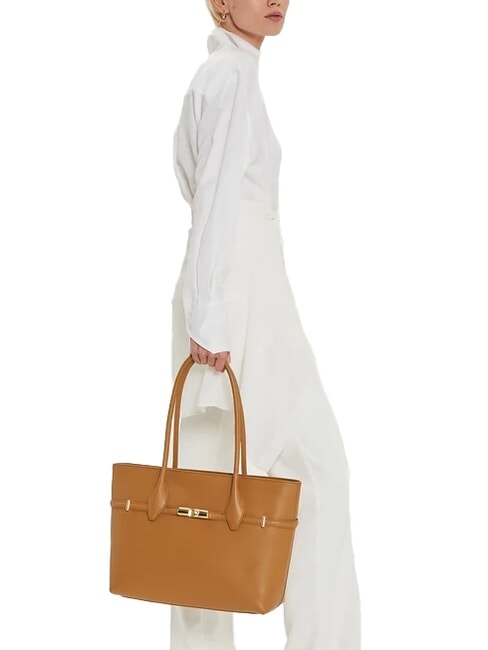 GOCCIA  Shopper in pelle brandy - Borse Donna