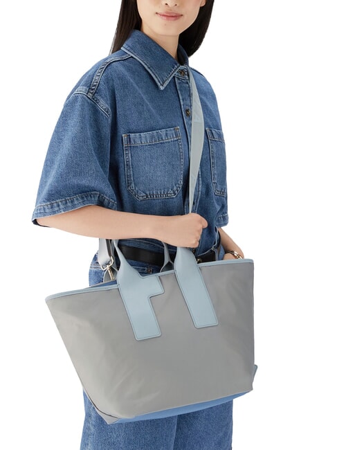 PIUMA  Shopper a mano, con tracolla cenere+celestial+artemisia - Borse Donna