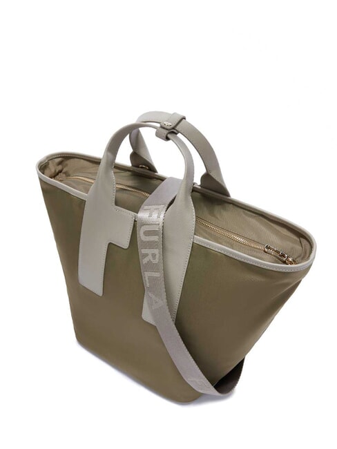 CAMPIONARIO - PIUMA  Shopper a mano, con tracolla sage+vetiver+marmo c - Borse Donna