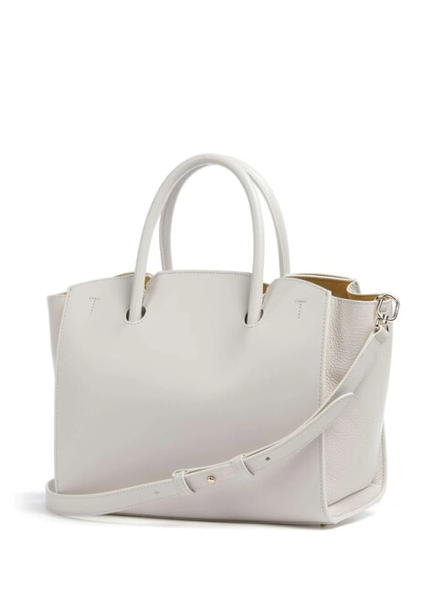 GENESI  Borsa a mano, con tracolla, in pelle marshmallow - Borse Donna