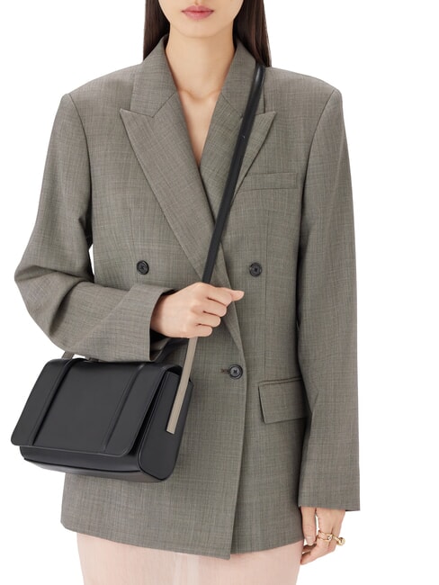 CAMPIONARIO - RIVA  Borsa a tracolla nero+vaniglia - Borse Donna