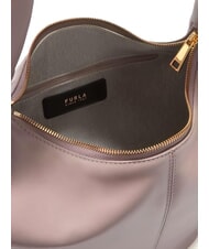 FURLA CAMPIONARIO - RING Mini Bag a spalla, in pelle mauve - Borse Donna - 4
