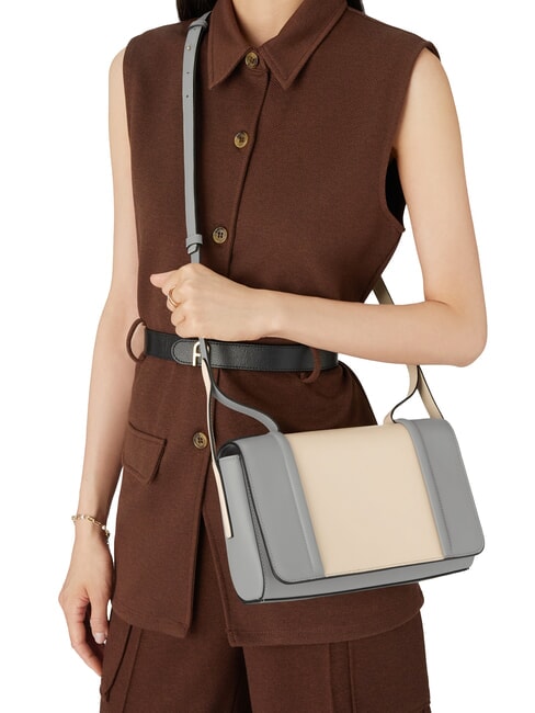 RIVA Borsa a spalla, in pelle ballerina i+cenere - Borse Donna