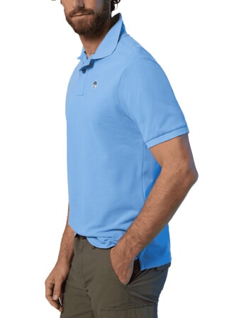BASIC Polo manica corta in cotone light blue - Polo Uomo