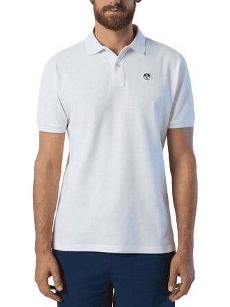 BASIC Polo manica corta in cotone white - Polo Uomo