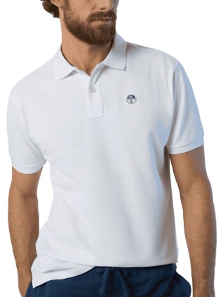 BASIC Polo manica corta in cotone white - Polo Uomo