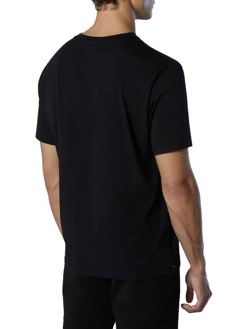 NORTH TECH Maglietta 100% cotone black - T-shirt Uomo